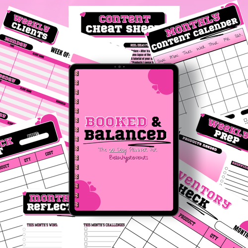 Booked & Balanced: The Digital 60 Day Beautypreneur Planner